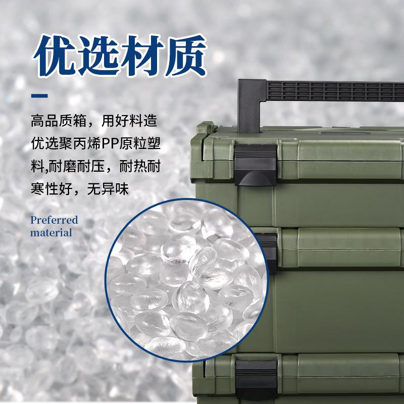 新款直销玛利奇组合式防护箱家用叠加塑料收纳箱手提电钻维修工具