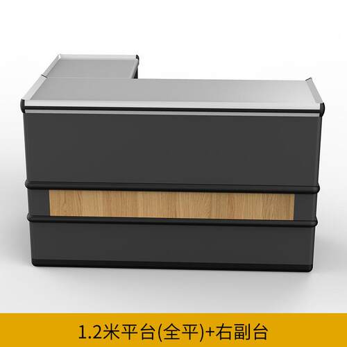 水果面生鲜果店卖场角不锈钢台金属332转吧台超市蔬收银台厂家