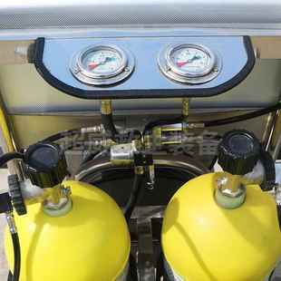 移动气源车式 高压呼推长管吸器2个或4个气供0054瓶带面罩 移动式