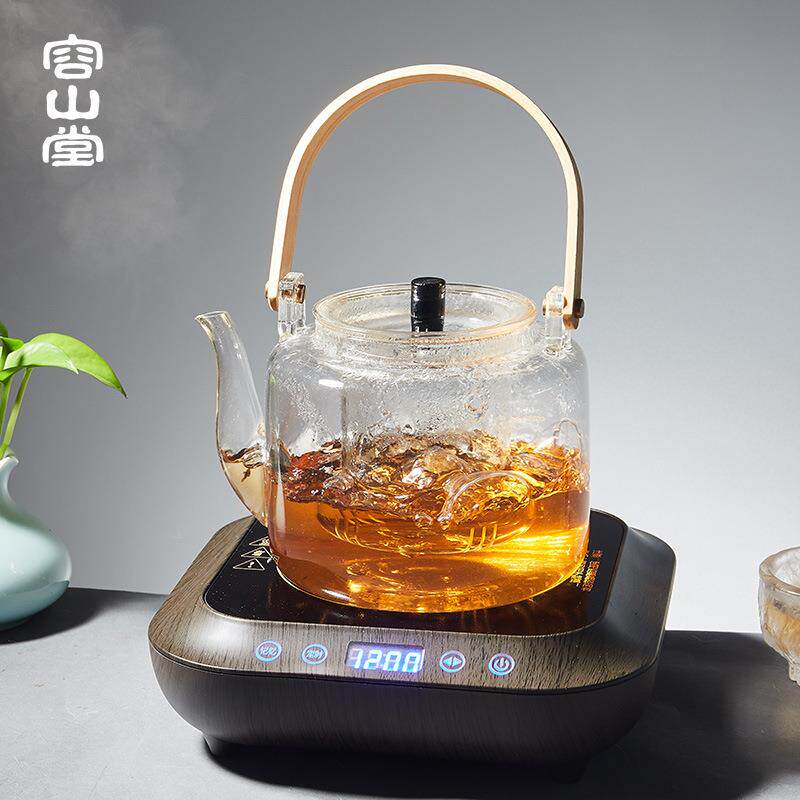 86M0迷你静音电陶炉茶炉玻璃壶烧水壶蒸煮茶器铁壶银壶茶具配件