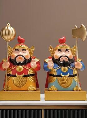 招财纳福户门客神F995SS86摆件桌面玄关厅家居装饰布门置摆件入乔