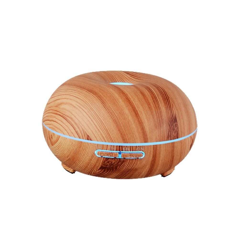 可爱加湿器300ML木纹甜甜圈加湿器空调家用卧室小夜灯静音香薰机