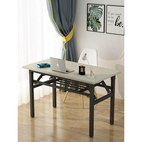 折叠桌子摆摊美甲桌电脑长条桌培训桌课桌简易餐桌家用长方形书桌