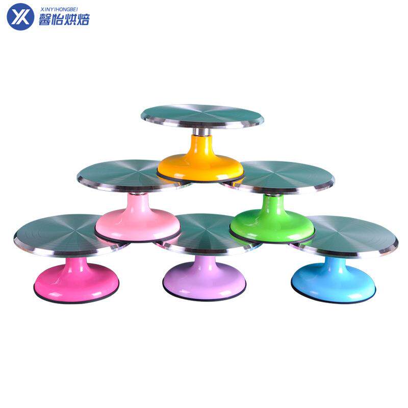 馨怡裱花台蛋糕转台12寸10寸家用铝合金转盘烘培专用工具套装
