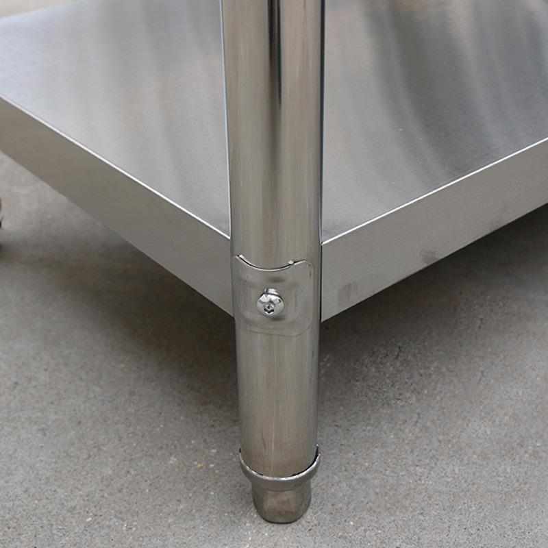 304不锈钢工作台除尘工作台钢制工作台操作台双边打磨厨房工作台