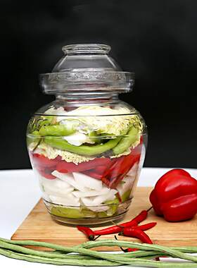 Large Capacity Kimchi Jar Thickened Glass Home-use Pickling
