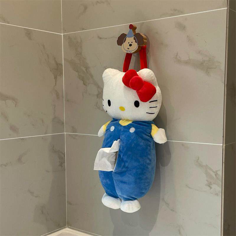 hellokitty卫生纸盒壁挂式厕所厨房纸巾袋免打孔化妆室洗脸巾收纳