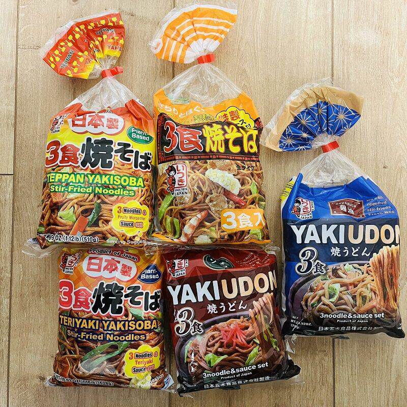 日本进口五木炒面 面含调味料包日式炒乌龙面 面3人份速食泡面 面