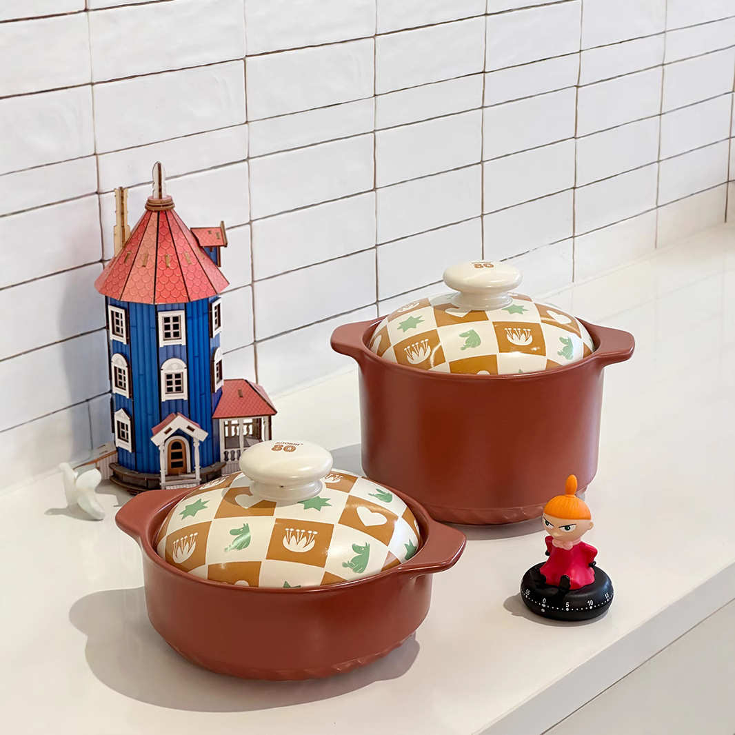 姆明moomin80周年砂锅汤炖汤锅耐高温陶瓷炖锅炖砂锅沙锅