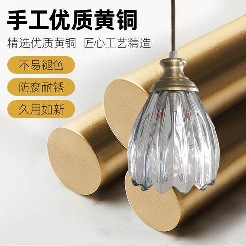 厅餐吊灯日厅式餐简约现代过道民宿吧796灯台吊灯花朵玻璃小吊灯