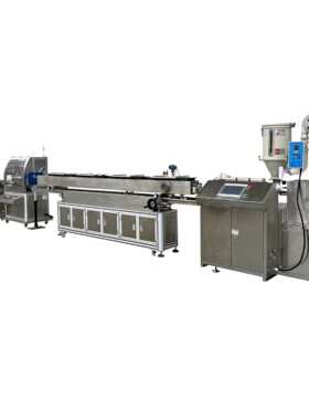 PFA毛细血管拉管机 氟塑料软管挤出机 FEP铁氟龙管耐高温挤塑机