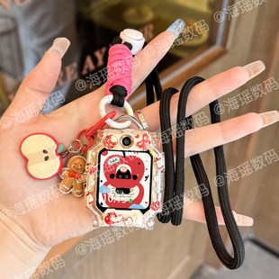 适用小天才W2123AC儿童电话手表表带Z8A挂脖绳Z7S/Z6pro保护壳套