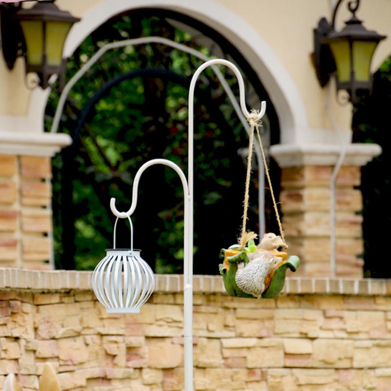 KBQ1铁艺地插挂钩户外花园庭院阳台露台草地草坪花盆挂件装饰摆件