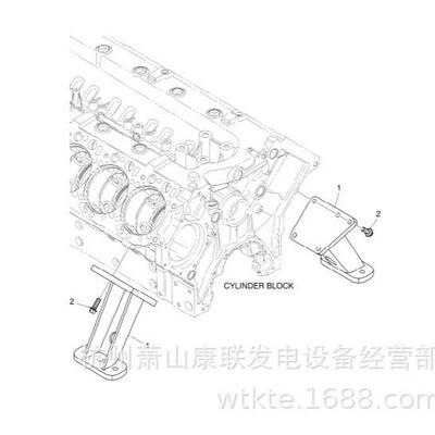 110427-01017B发动机安装支架DP222CC斗山