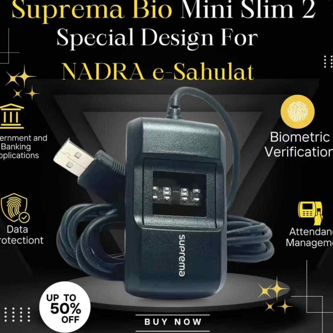 Suprema Biomini Slim 2 Single Fingerprint Scanner Fingerprin
