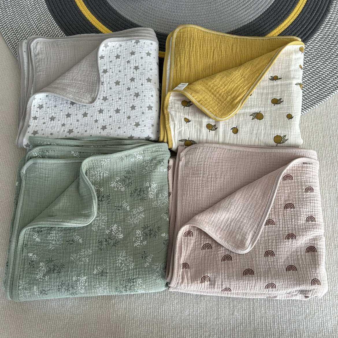 ins纯棉四层纱布被盖毯柔软透气吸汗空调毯夏季儿童宝宝婴儿卡通,婴童用品,毯子,淘宝优惠券,粉丝福利购,淘宝优惠卷