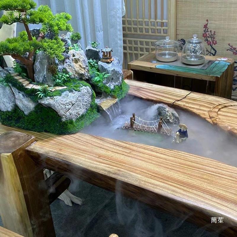 实木茶桌茶一整套中台式流水家用客茶椅组合桌泡茶厅一体RAT茶具