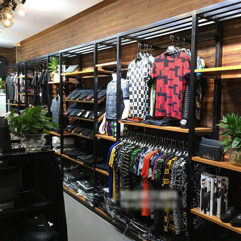 档服装店展示架服饰装货架落地式展柜休闲店铺挂衣服架子新款