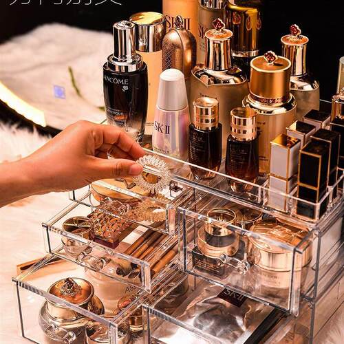 acrylic cosmetic box transparent clear make up organizer