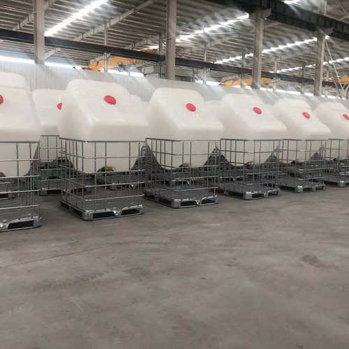 厂家供应加厚塑料方形吨桶1000升集装桶 IBC叉车周转桶集装塑料