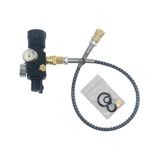 M18*1.5双表显气瓶阀门300Bar高压气瓶阀门快接头一体阀