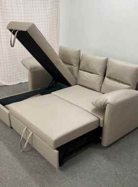 沙发床多功能小户型客厅卧室橙色现代简约暖色系橙色梳化组合沙发