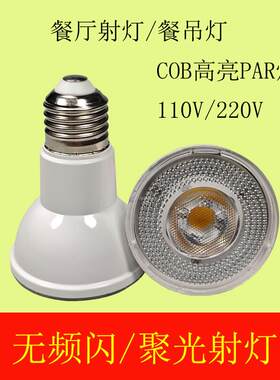 LED帕灯PAR20 LED灯杯E27螺口宽压110V220V 10瓦聚光射灯灯杯
