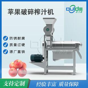 带渣分离 全自动果汁生产线 苹果破碎榨汁机组 商用水果榨汁设备
