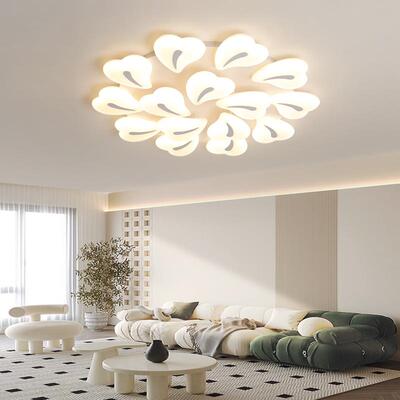 极简客厅吸顶灯北欧现代简约新款大厅灯具创意个性心形led卧室灯