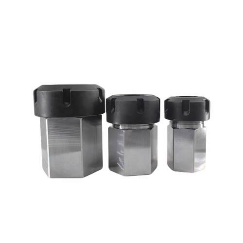 SKU：HEX-ER25ER32ER40六方套转换套夹具接杆六方体5C夹头