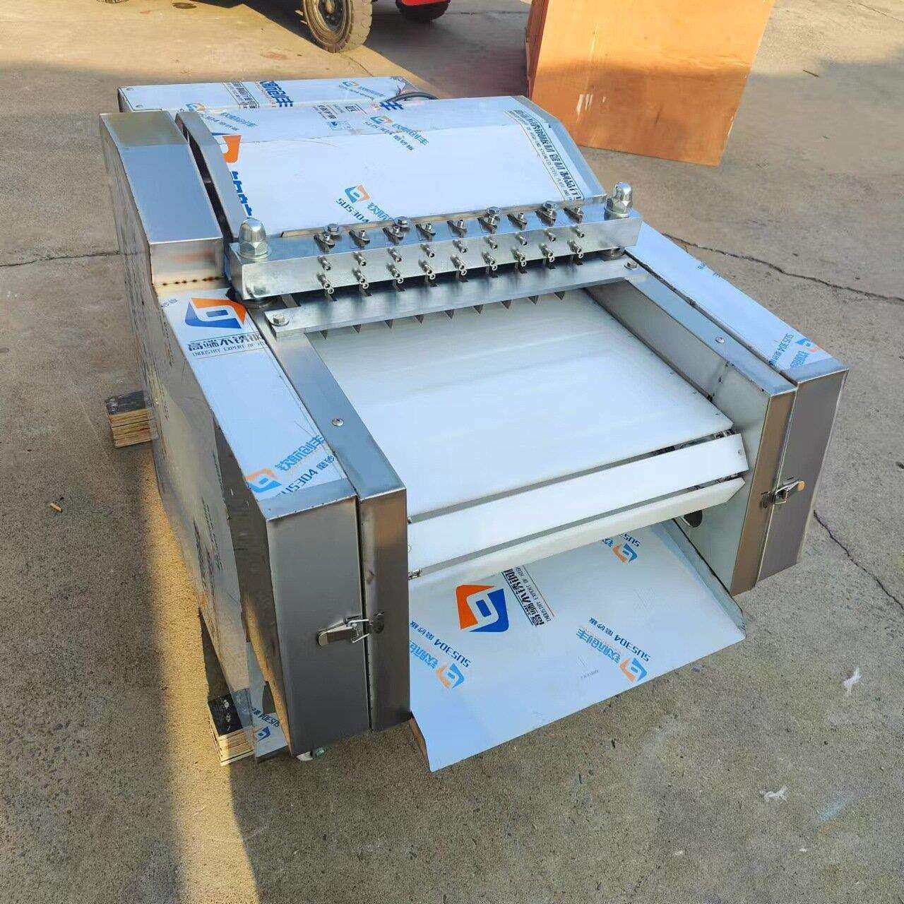 鸡鸭肉切块机价格 3维蔬菜肉切丁机图片 食堂餐厅切菜机厂家