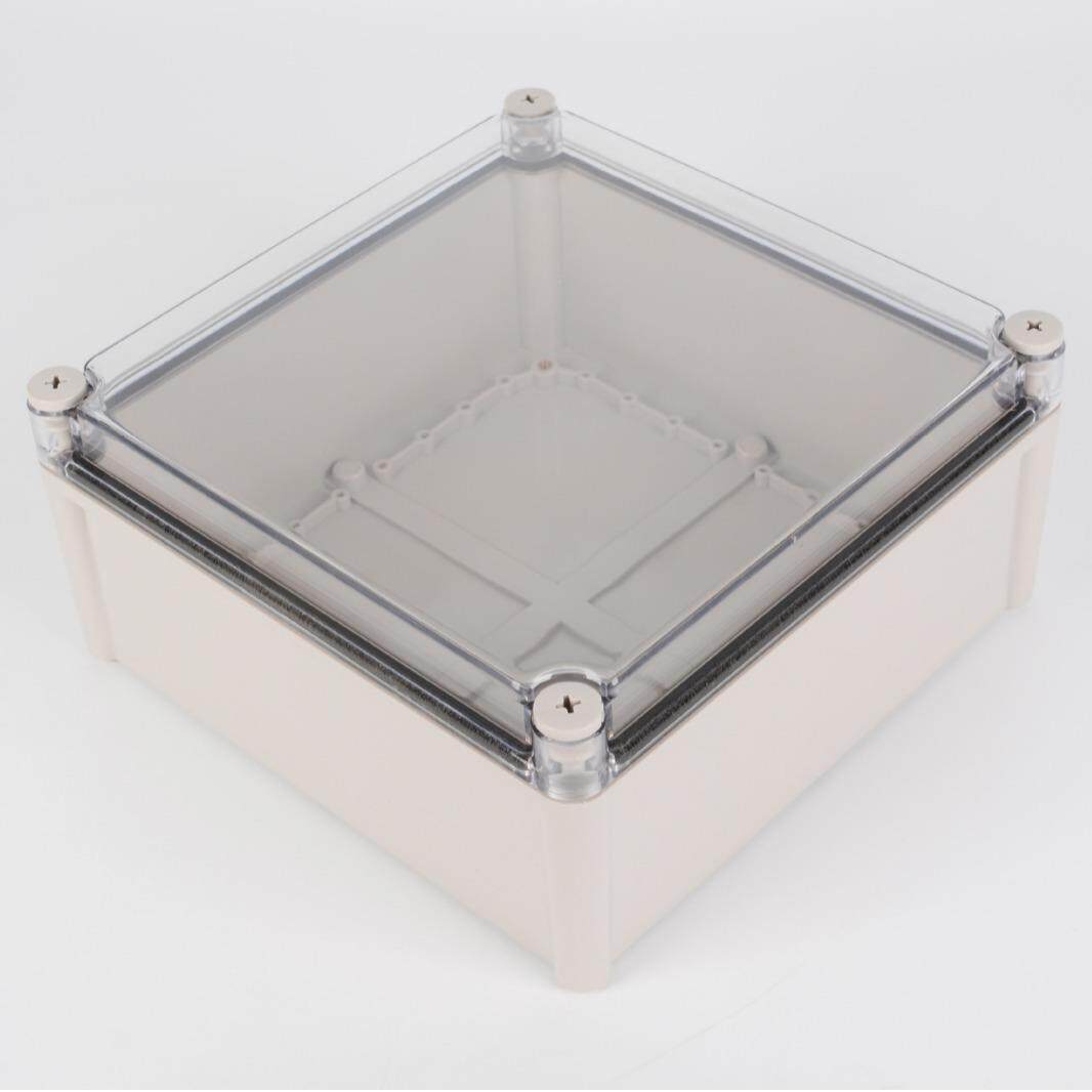 DS-AT-280T终端防水盒 280*280*130透明盖防水接线盒 畜牧业公模