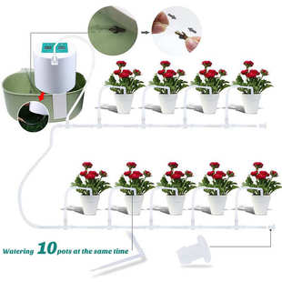 爆款盆栽自动浇花器智能浇花浇水滴灌器园林灌溉控制器定时器