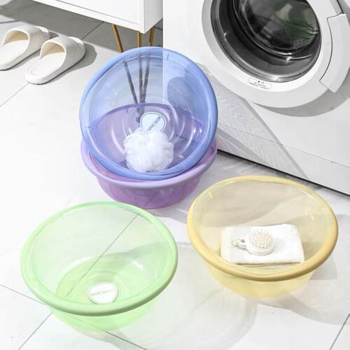 Round basin, extra thick and large, for washing face, feet,