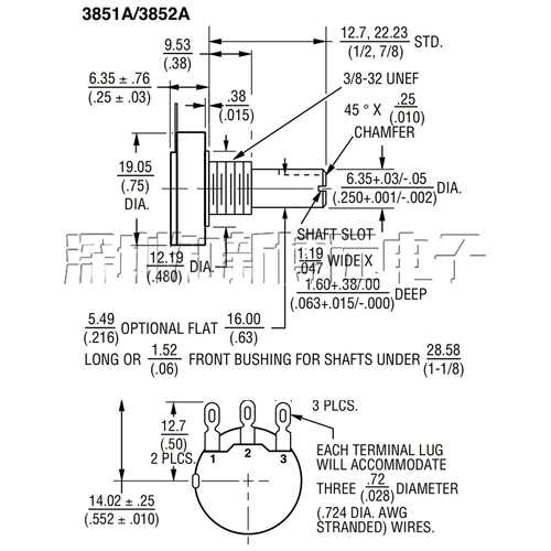 3852A-282-103AL进口伯恩斯BOURNS电位器102AL 202/502/104/503AL