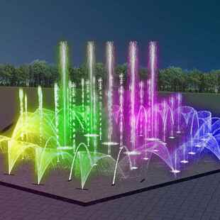 乐网红音喷269泉喊泉跑泉城市景美化区灯水秀光个性 化设计施工厂