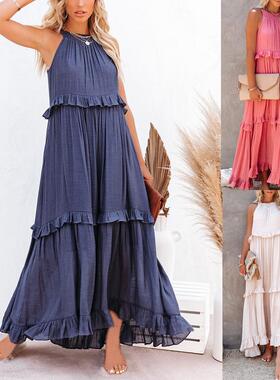 Women's long floor length skirt, cake skirt, dress,