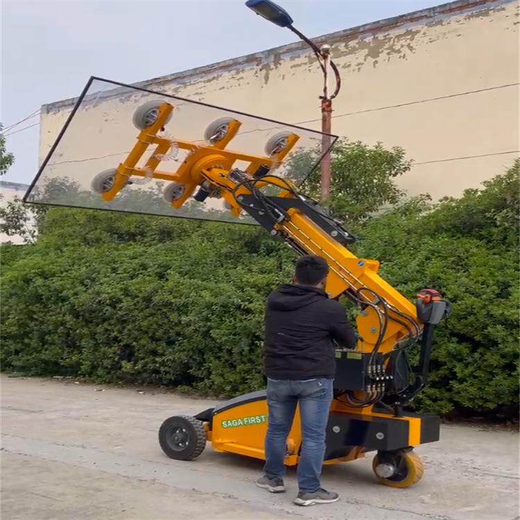 幕墙玻璃吸盘吊机真空玻璃吸盘车搬运车砖石材板材翻转吊装吊具