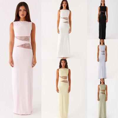 Women’s Summer Bodycon Dress - Lace Sexy Patchwork