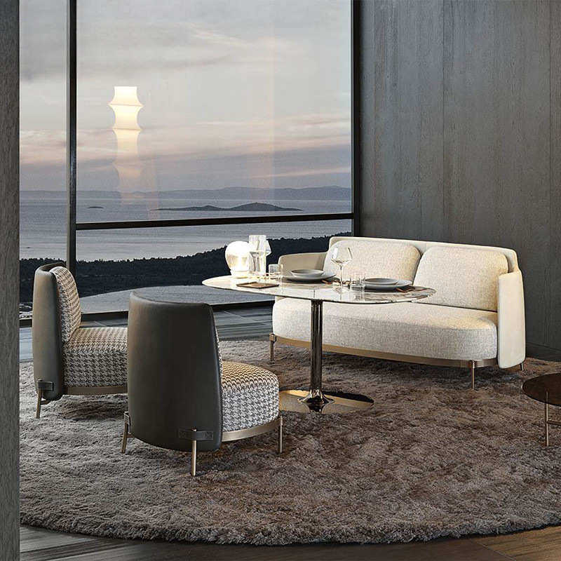 轻奢客厅单人沙发椅商务办公休闲售楼处接待会客洽谈沙发组合,住宅家具,布艺沙发,淘宝优惠券,粉丝福利购,淘宝优惠卷