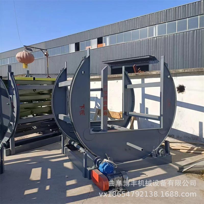 定做P8吨外墙复合板翻板机 自动在线滚筒输送180度门板翻转机厂家