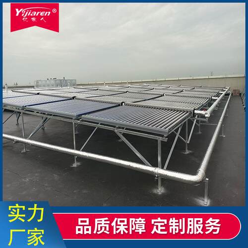 大型太阳能热水系统 58*1800*50真空管集热器 辅热空气能热泵机组