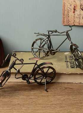 直销新款金属铁艺老式自行车模型橱窗家居家饰展示伴手礼复古脚踏