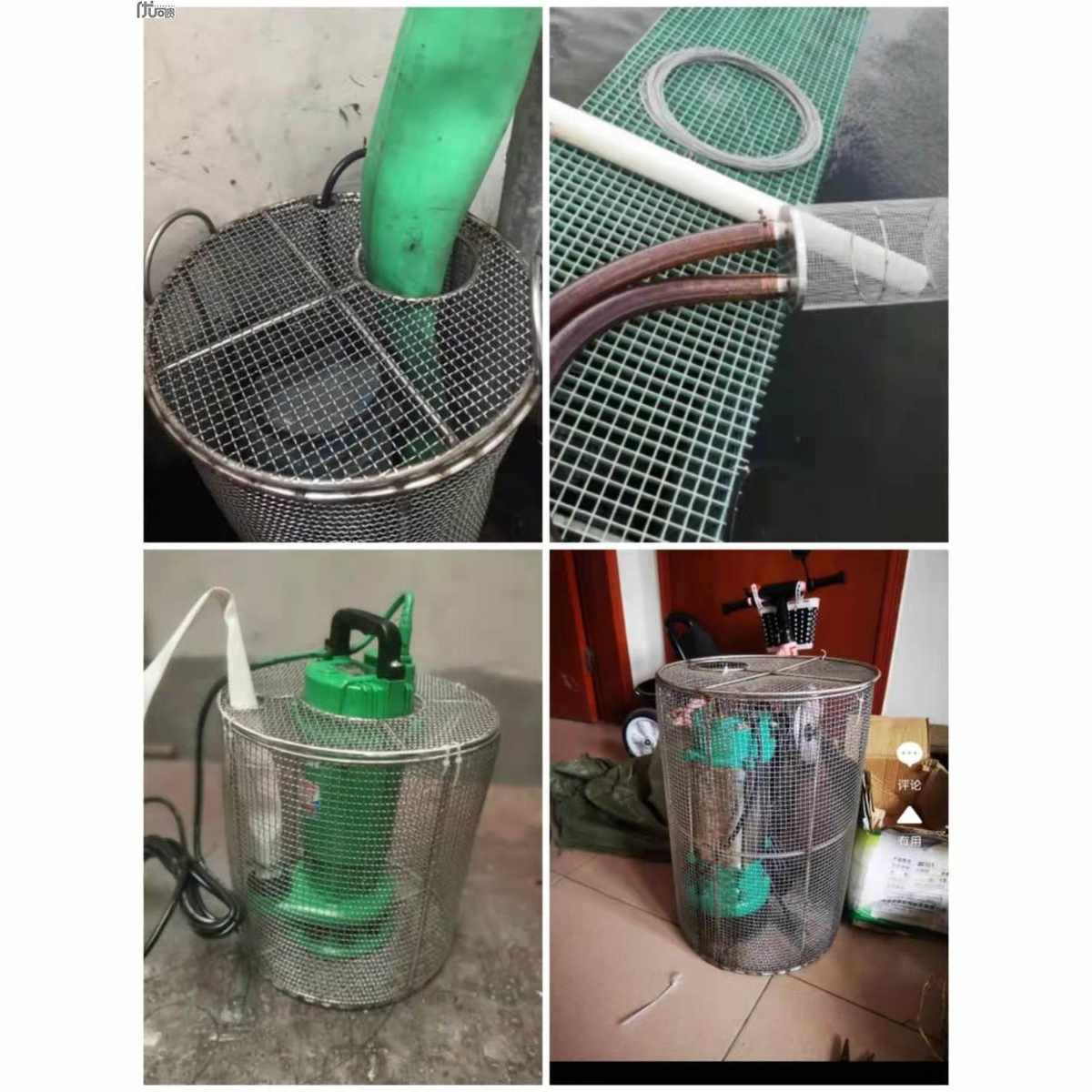 污水泵过滤网罩隔离仓防堵网潜水泵笼鱼池塘泵防护罩下水道过滤网