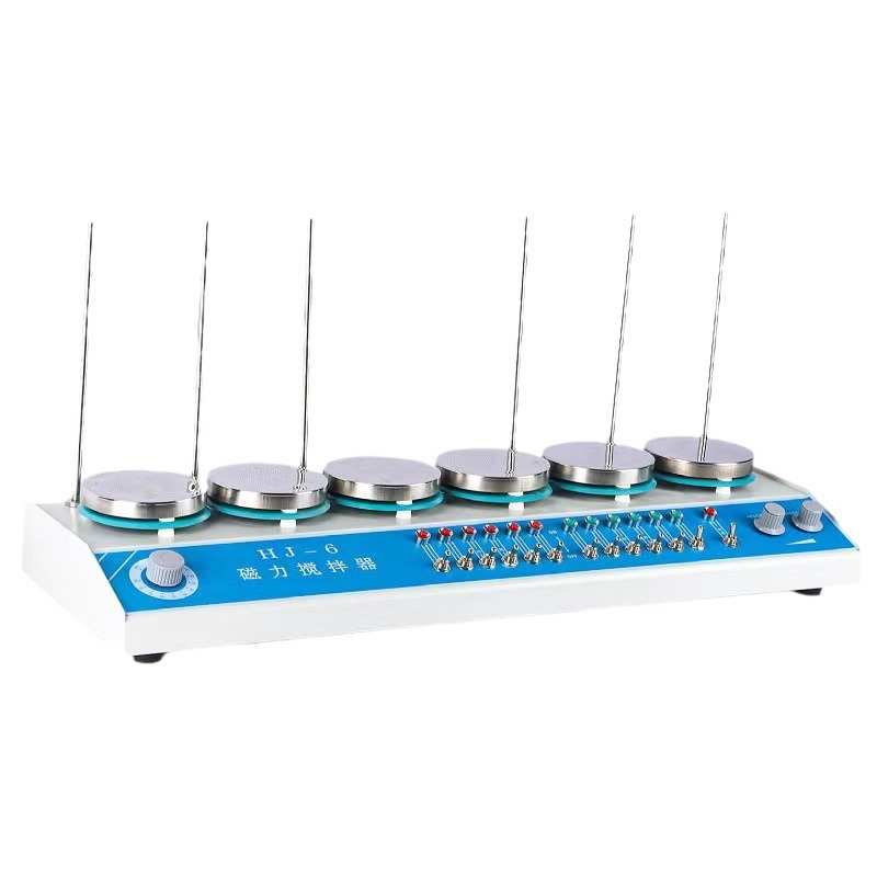 予英  HJ-6联磁力搅拌器 加热磁力搅拌器 同步 异步四头磁力搅拌