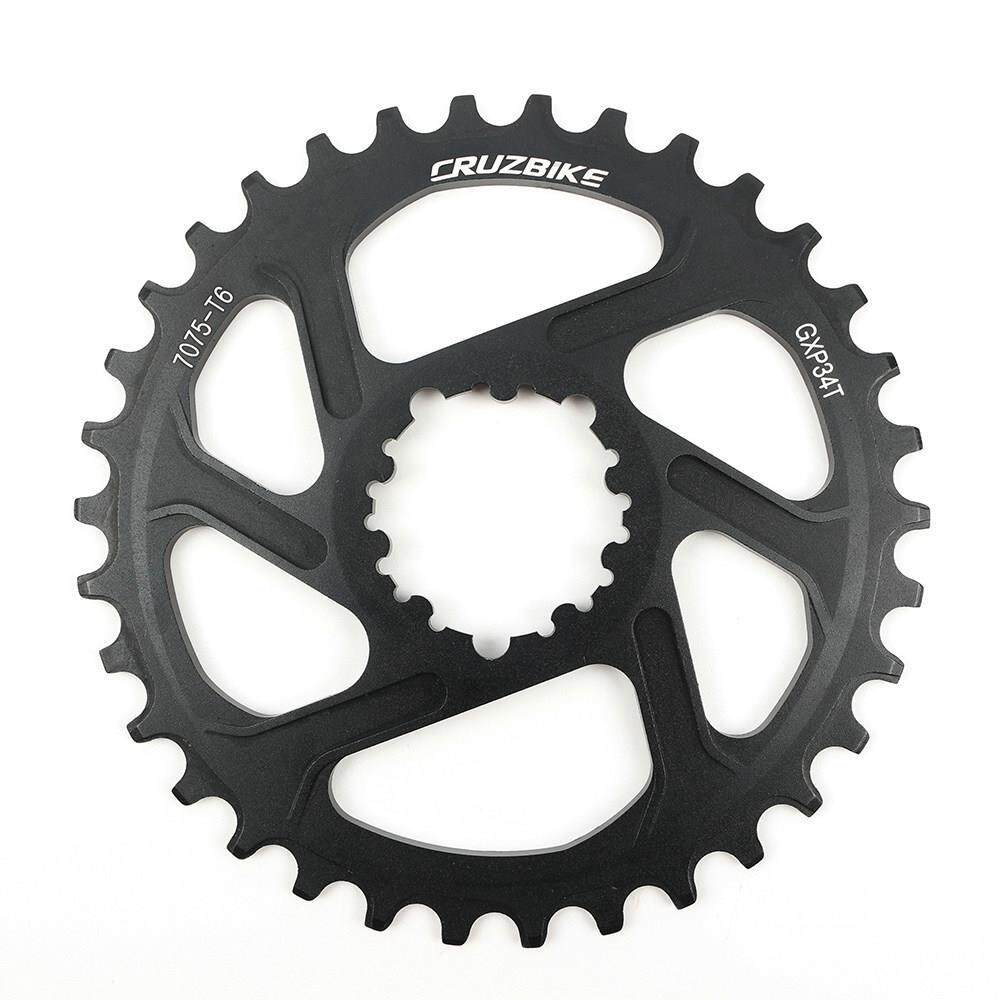 登山自行车大齿盘 直装正负齿碟片GXP单盘3度30T/32T/34T/36T/38T