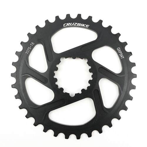 登山自行车大齿盘 直装正负齿碟片GXP单盘3度30T/32T/34T/36T/38T