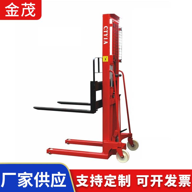 cy插腿式1装卸车 手吨动POO液压高升高车3t吨 手动液压堆车叉车2t