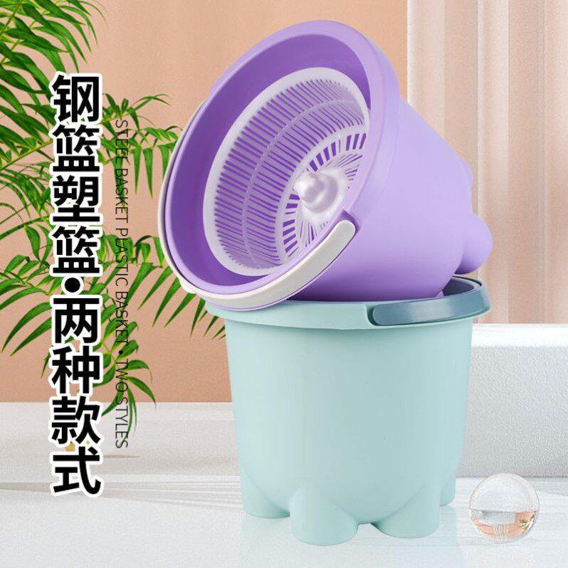 加厚旋转拖把桶单桶拖把懒人拖把干湿两用免手洗拖把好神拖一拖净