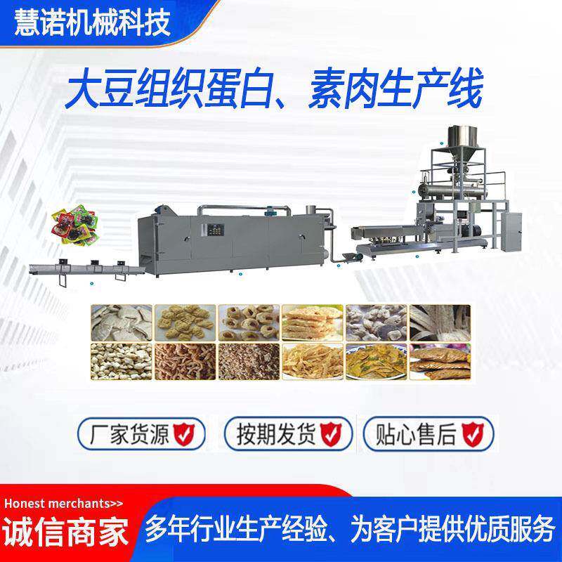 大豆组织蛋白生产线人造素肉生产设备拉丝蛋白生产线